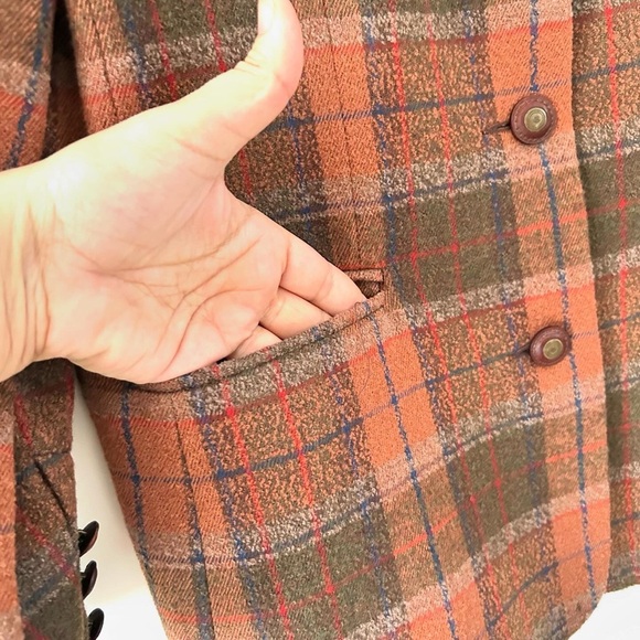 Vintage Avoca Collection wool plaid blazer - Picture 4 of 8